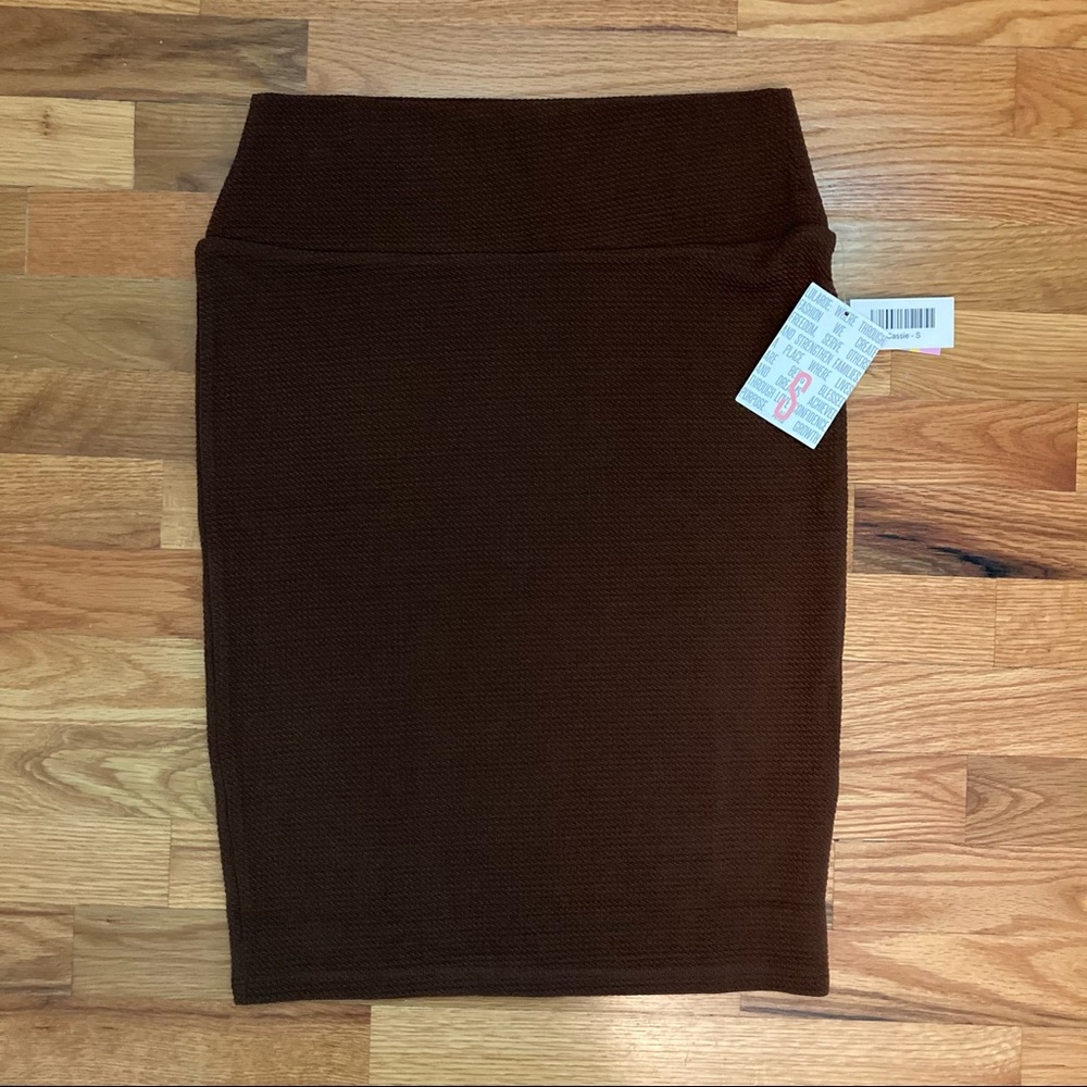 LuLaRoe Cassie Pencil Skirt NWT Solid Brown